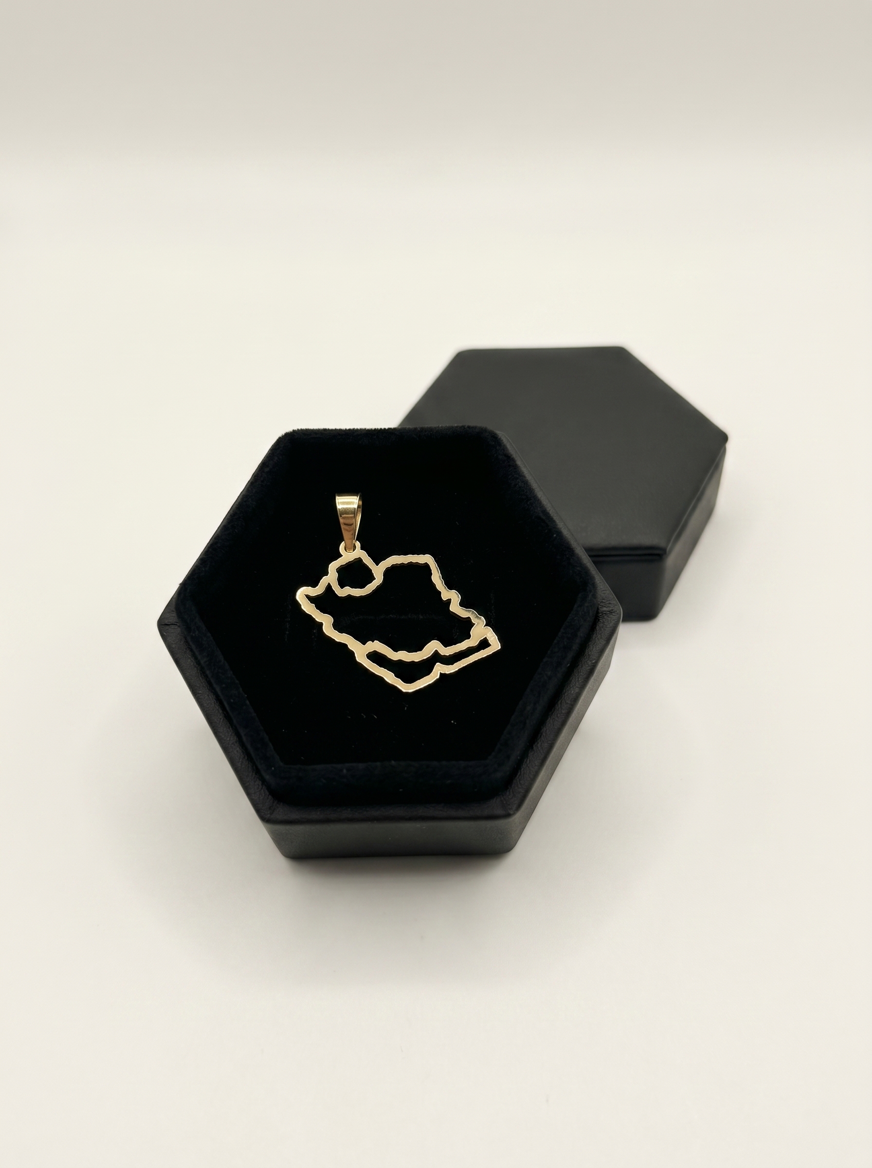 Iran Map Outline Pendant